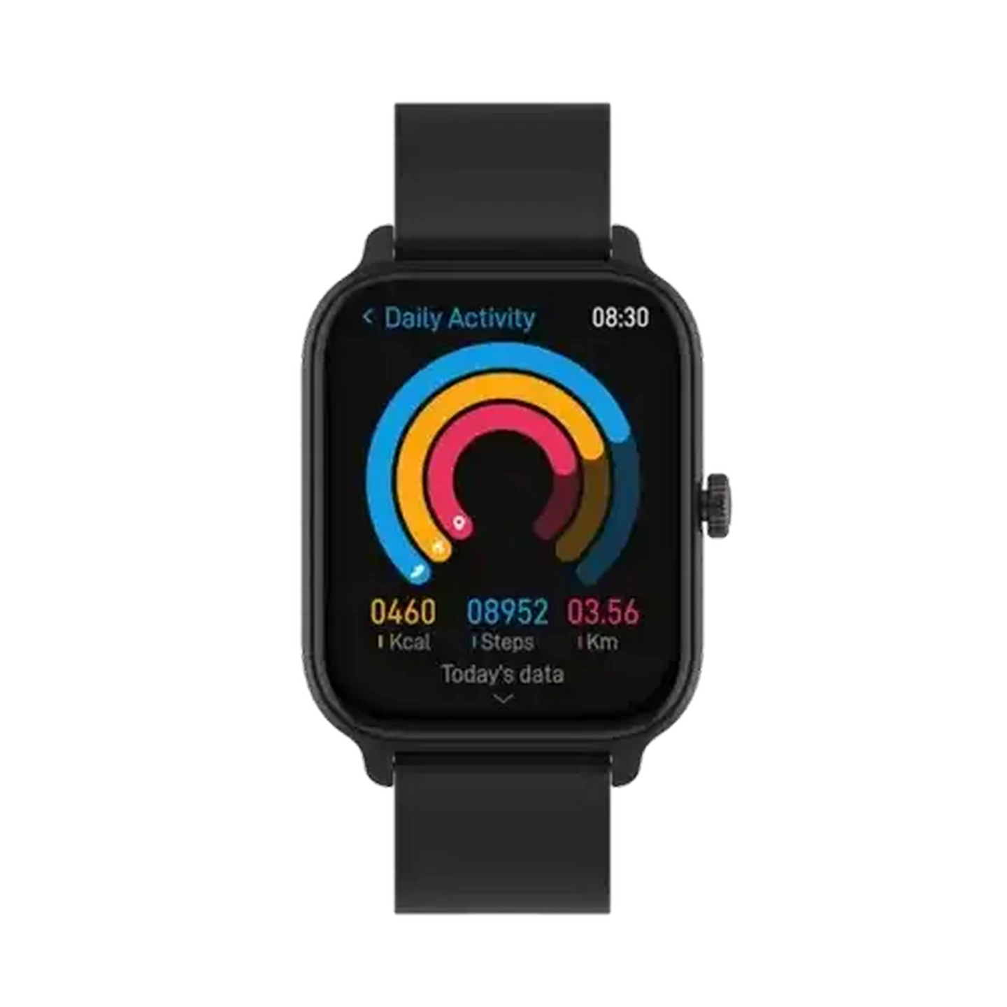 Image of Volkano Black Linea Series Ultra-Slim Smartwatch