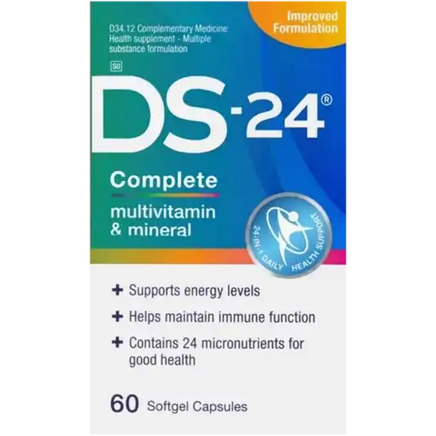 Image of DS-24 Complete Multivitamin & Mineral Softgel Capsules 60-Pack