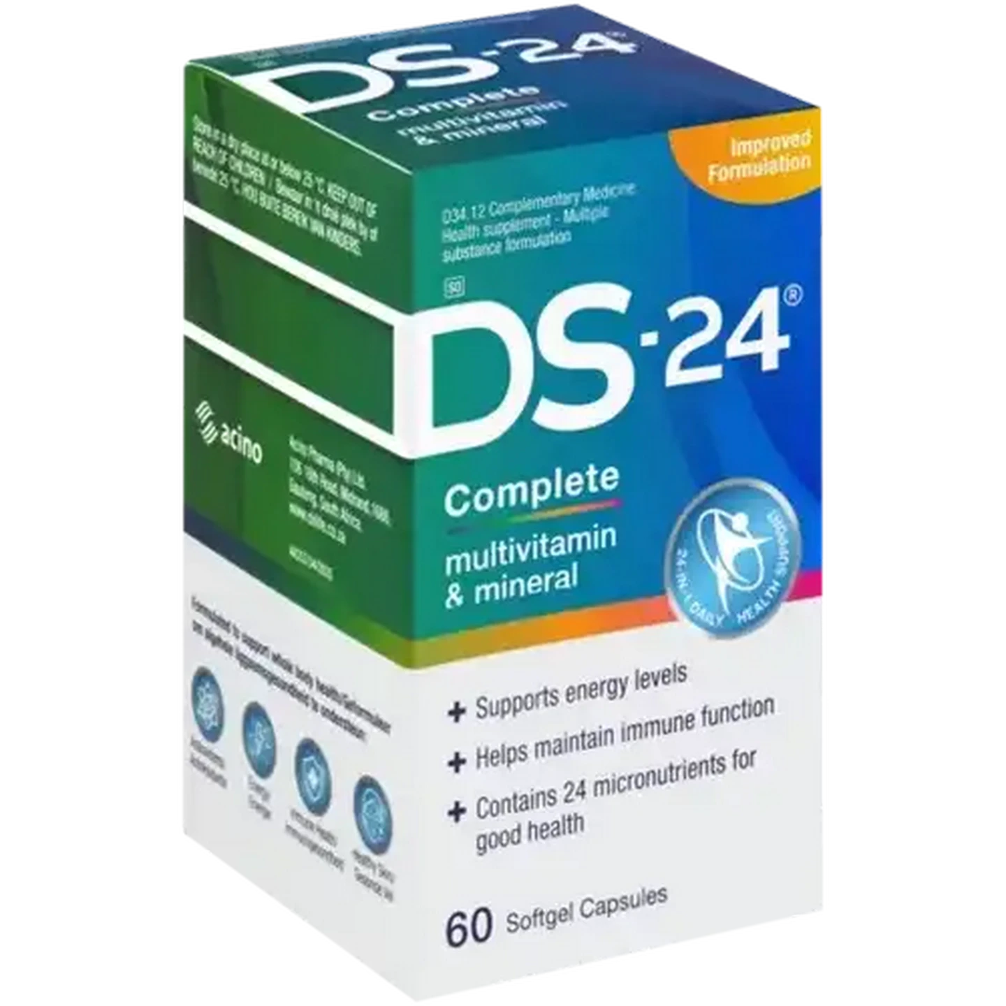 Image of DS-24 Complete Multivitamin & Mineral Softgel Capsules 60-Pack