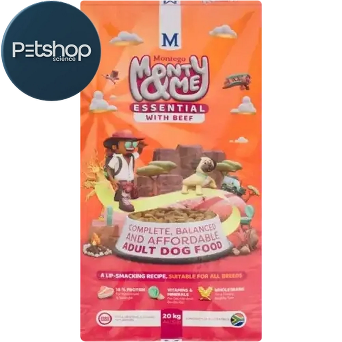 Checkers Sixty60 | Montego Monty & Me Beef Adult Dry Dog Food 20kg