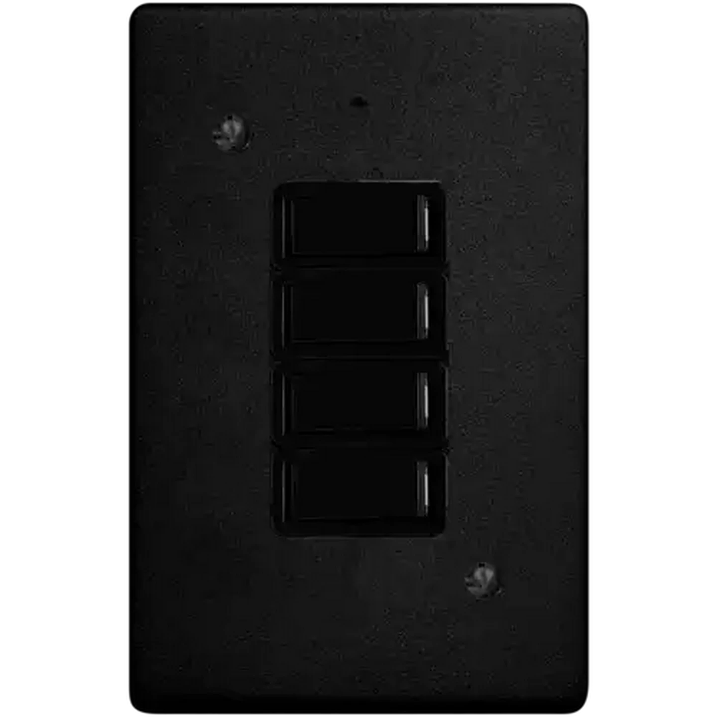 Image of Crabtree Classic Black 4-Lever 1-Way Switch