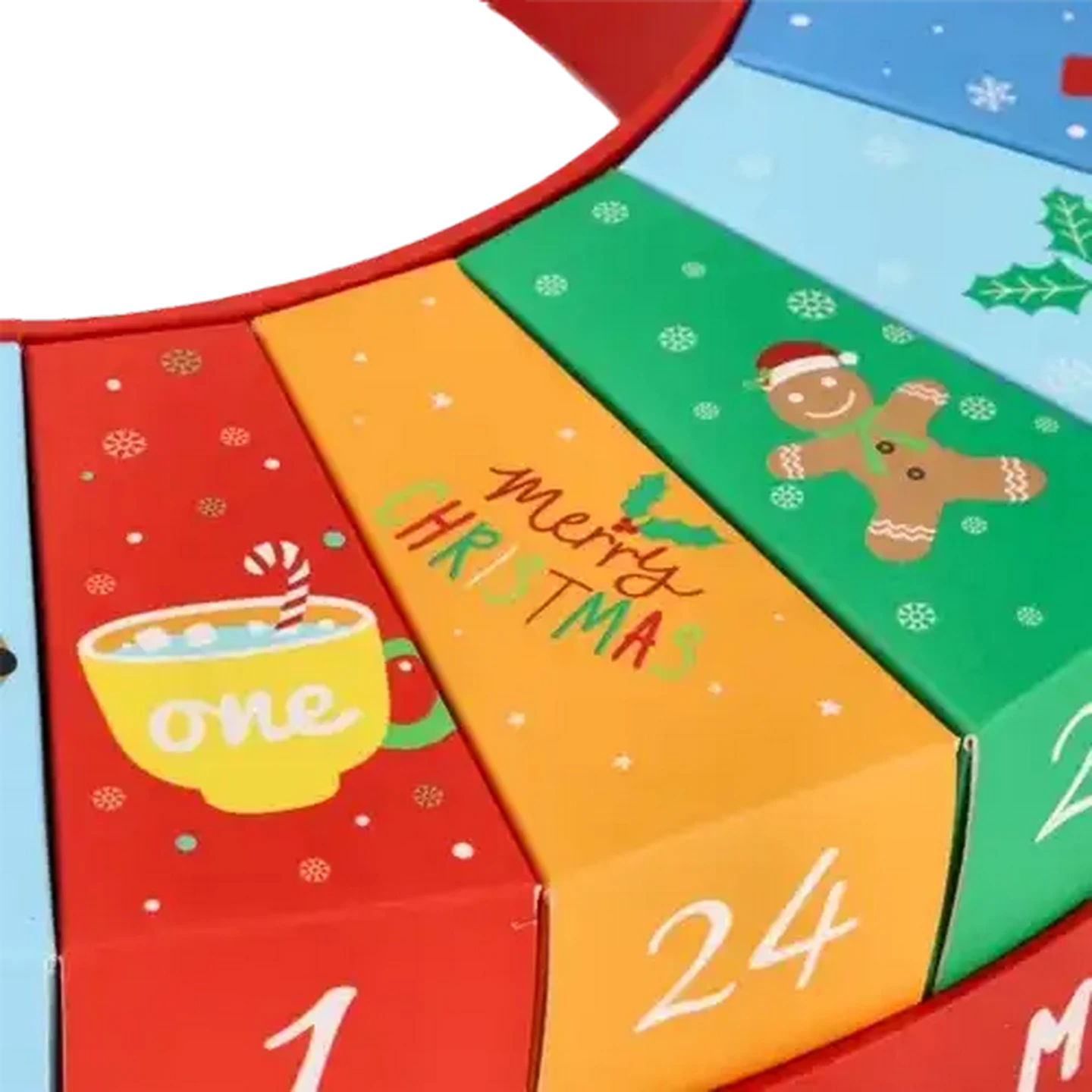 Image of Merry Christmas Advent Round Box Calendar Accessory