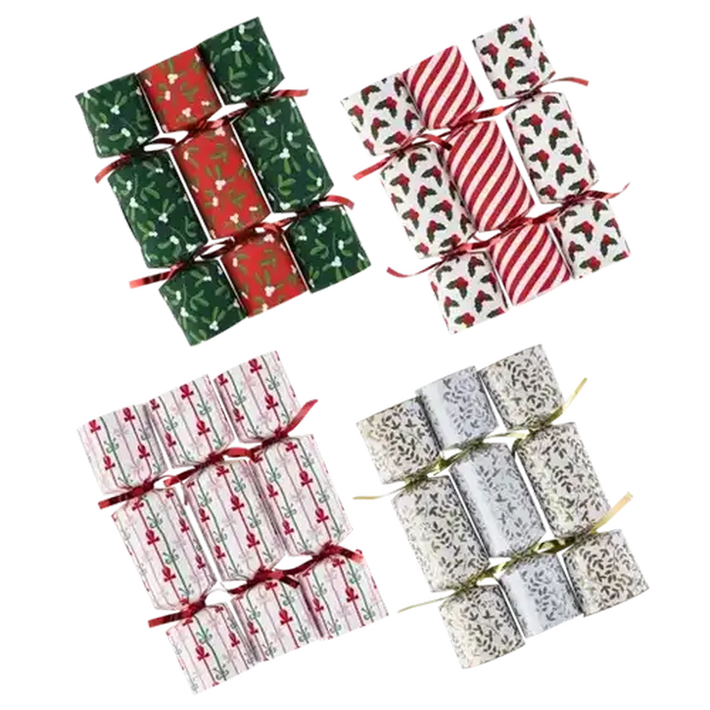 Image of Christmas Petite Printed Crackers 6-Pack  (Colour May Vary)