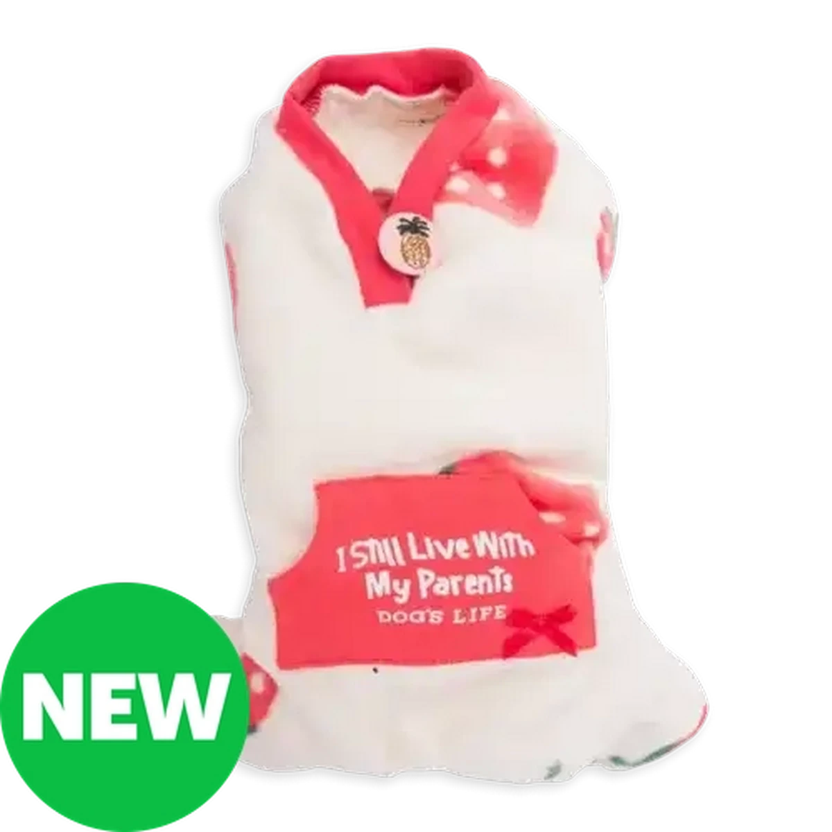 Checkers Sixty60 | Dog's Life Pink Strawberry Pet PJ's Medium