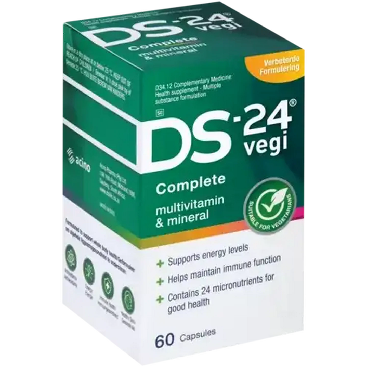 Image of DS-24 Vegi Complete Multivitamin & Mineral Capsules 60-Pack
