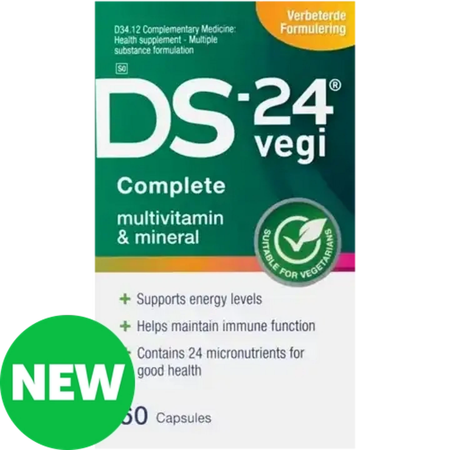 Image of DS-24 Vegi Complete Multivitamin & Mineral Capsules 60-Pack