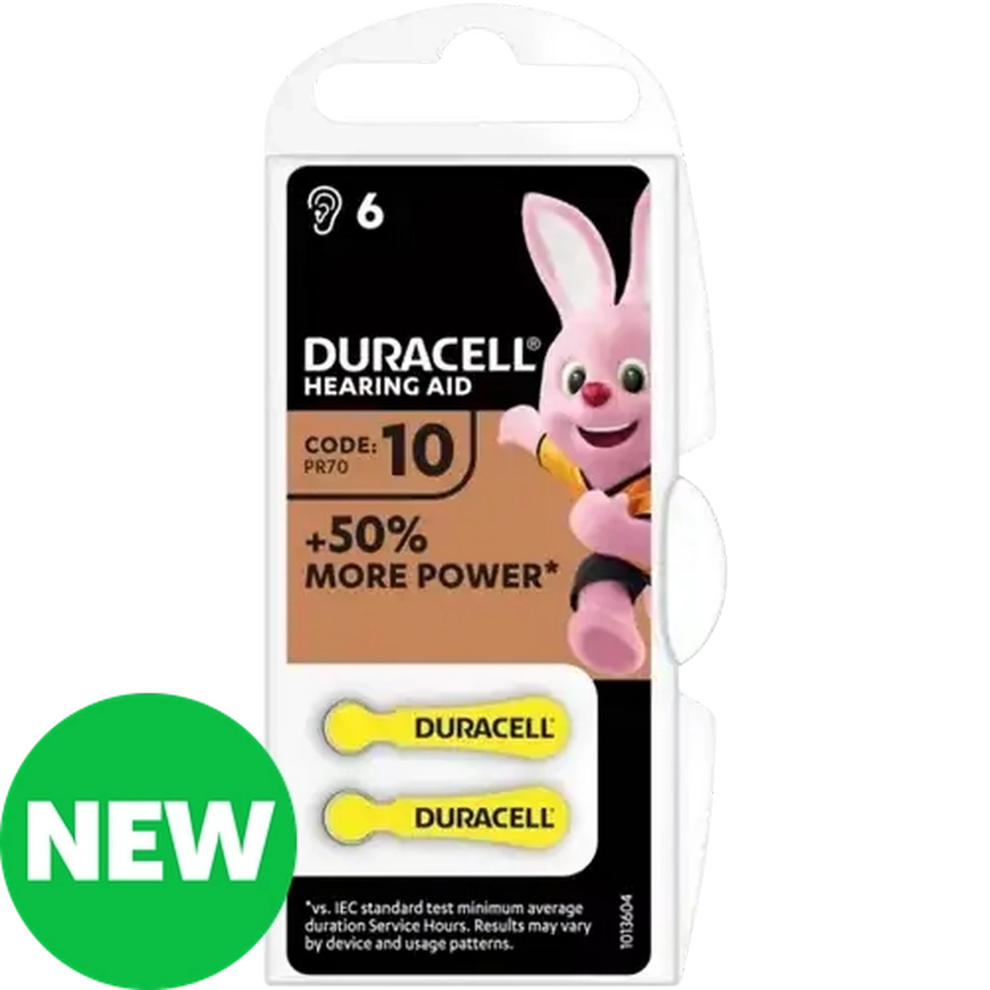 Image of Duracell Zinc-Air Size 10 Hearing Aid Batteries 6-Pack