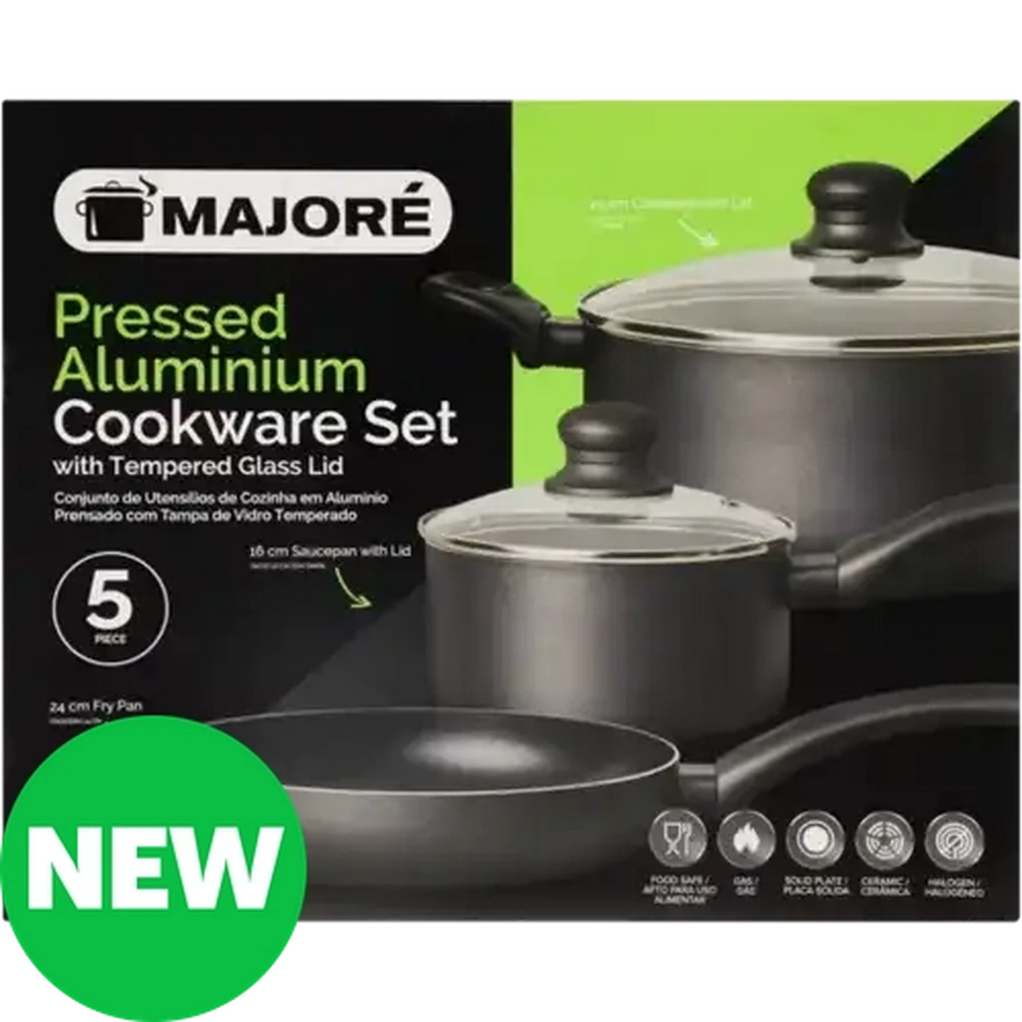 Checkers Sixty60 | Majoré Pressed Aluminium Cookware Set 5 Piece