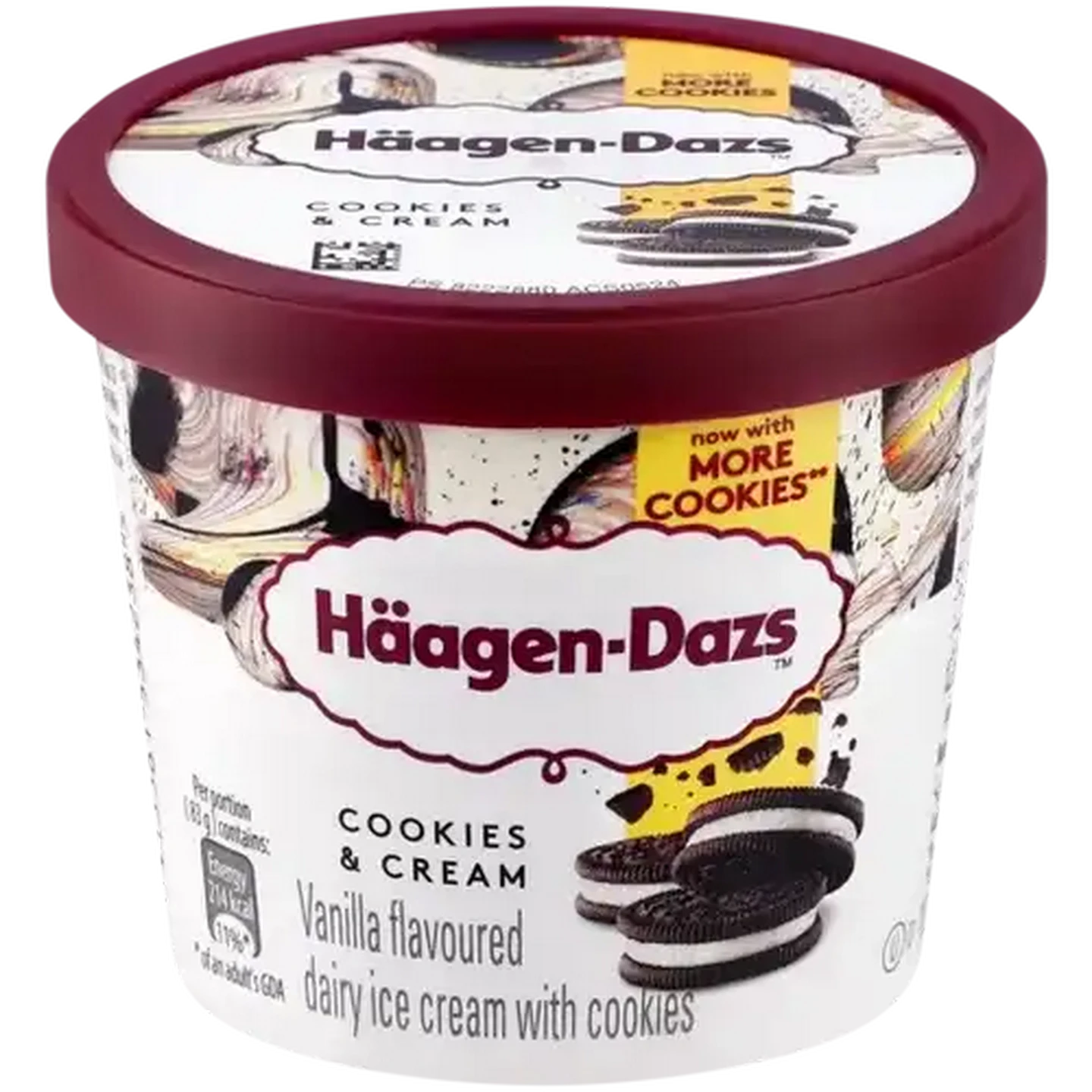 Image of Häagen-Dazs Cookies & Cream Dairy Ice Cream 100ml