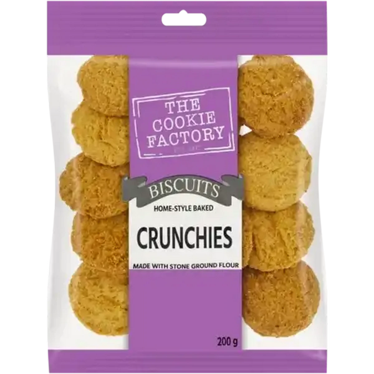 その他 Cookie Checkers Sixty60 | The Cookie Factory Crunchies Biscuits 200g