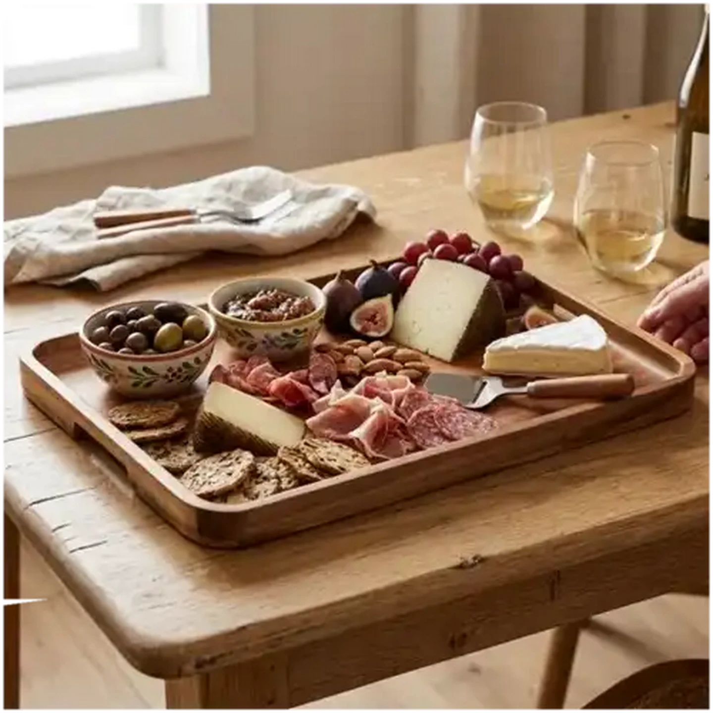 Checkers Sixty60 | Artisan Rectangular Acacia Wood Tray 500mm x
