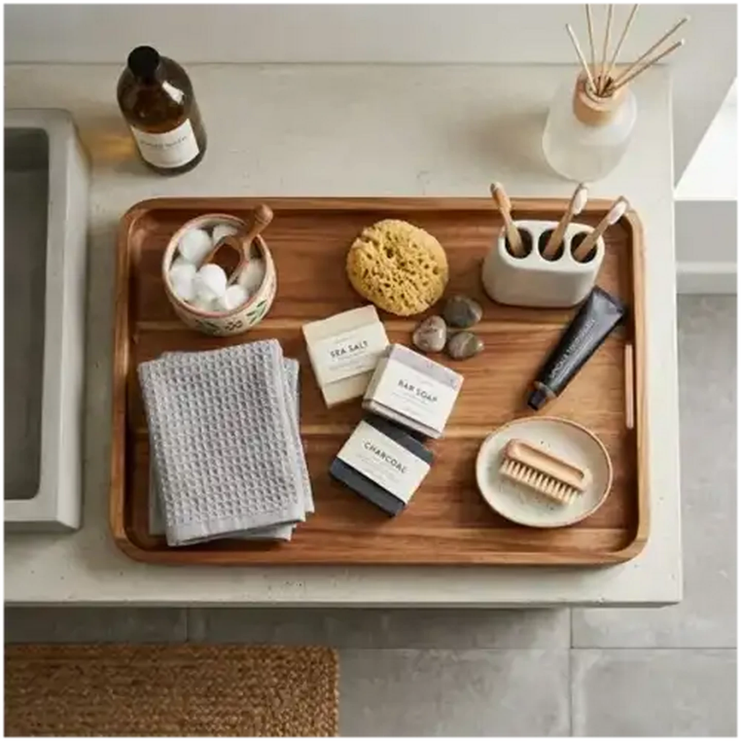 Checkers Sixty60 | Artisan Rectangular Acacia Wood Tray 500mm x