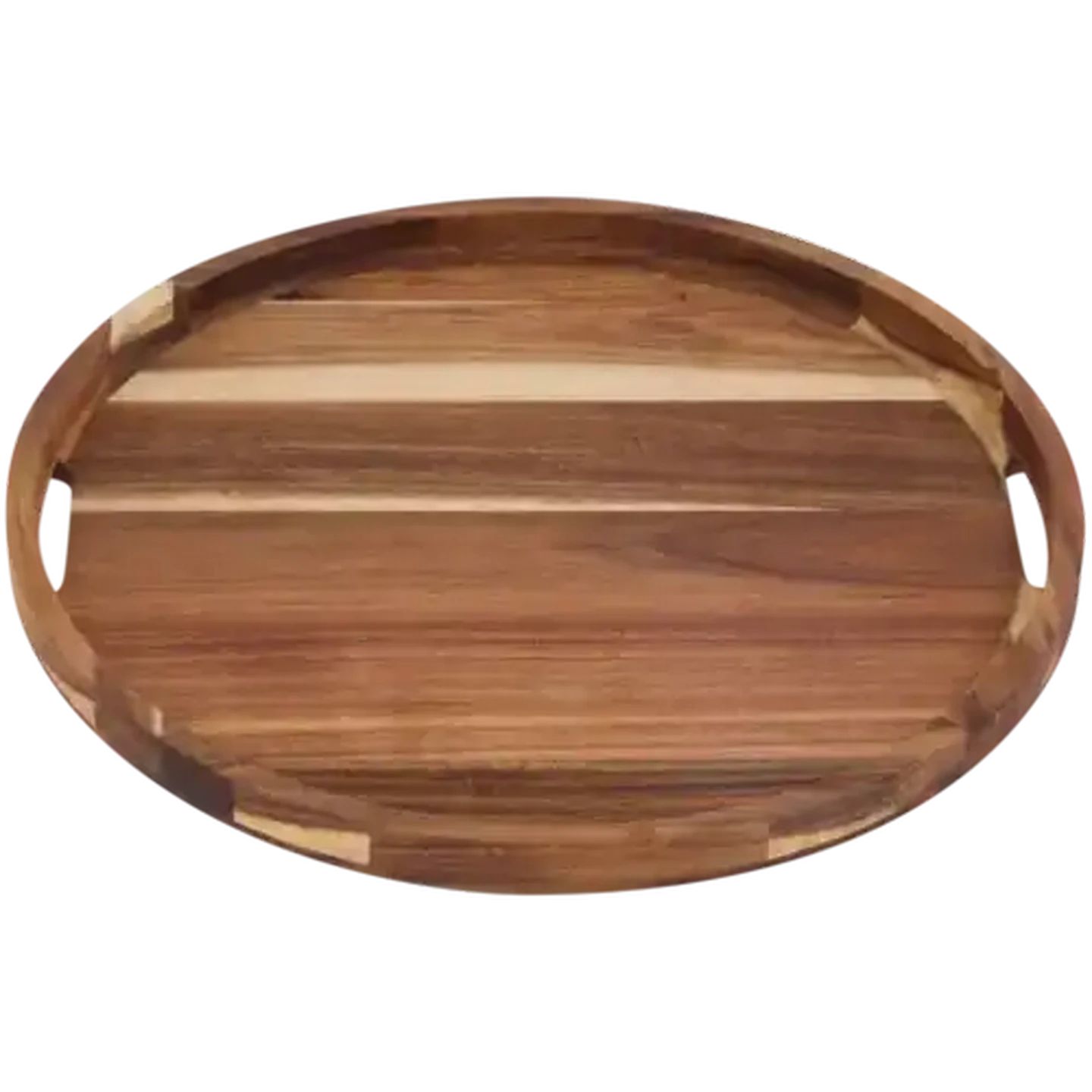 Image of Artisan Round Acacia Wood Tray 45cm