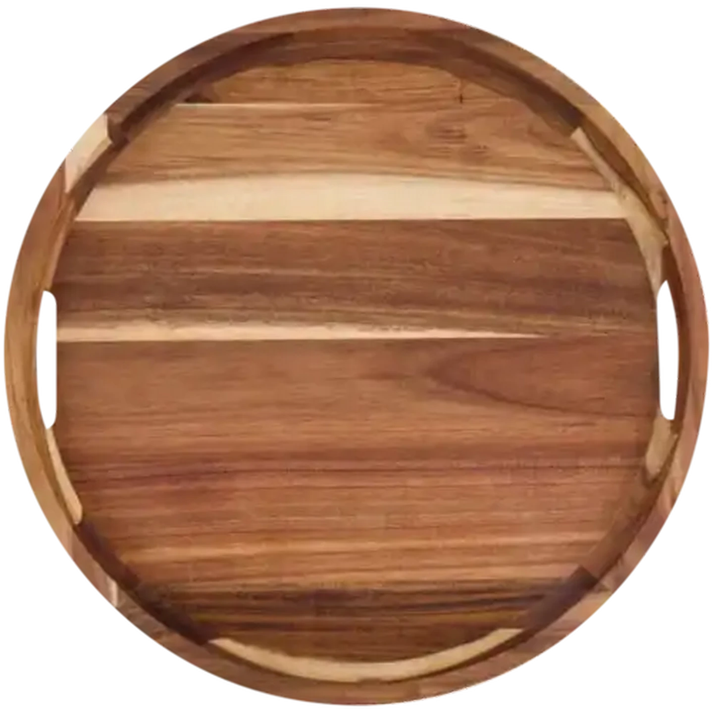 Image of Artisan Round Acacia Wood Tray 45cm