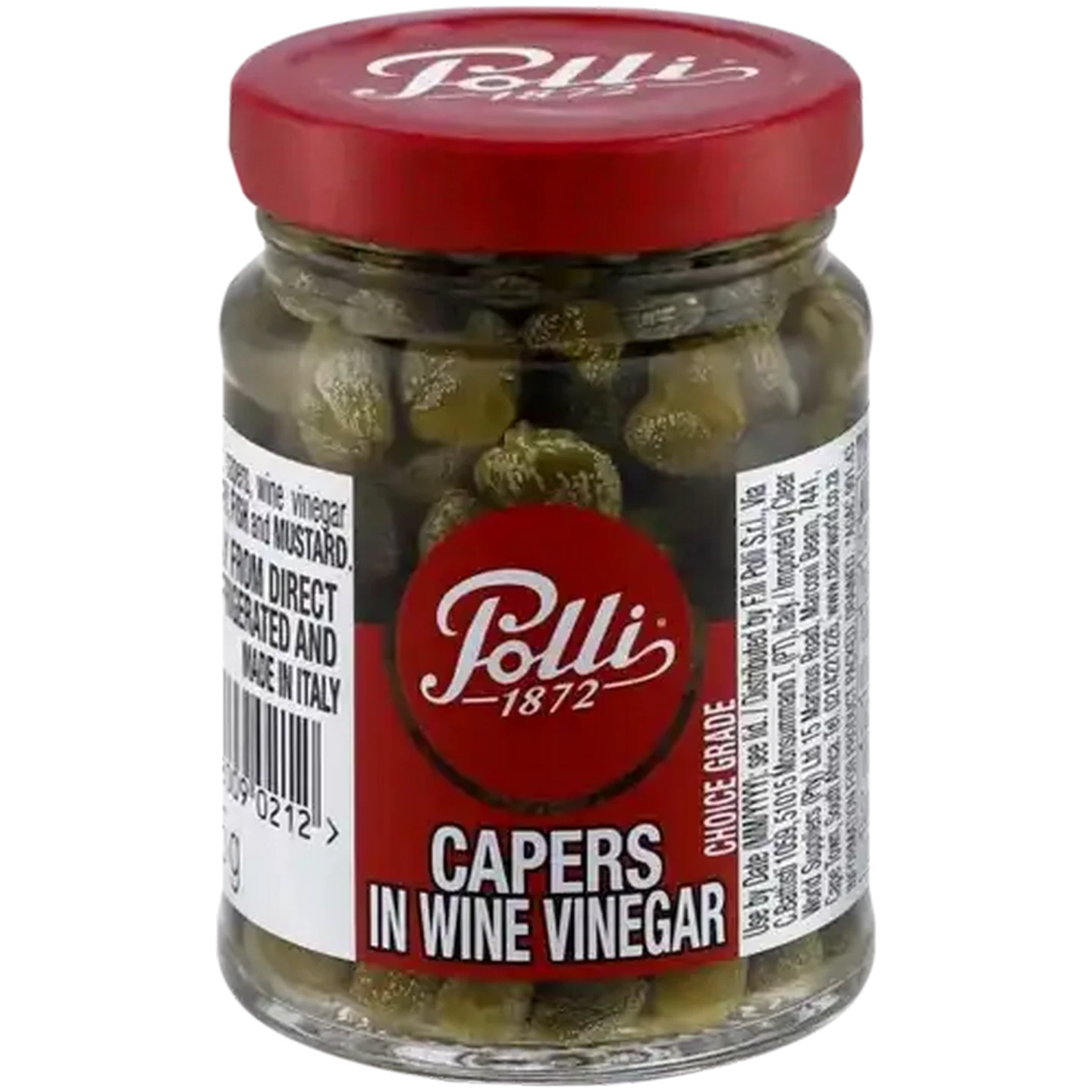 Image of Polli Capers in Wine Vinegar 100g