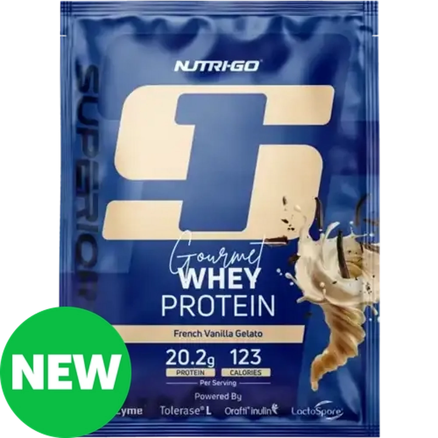 Image of Nutri-Go French Vanilla Gelato Gourmet Whey Protein 32g