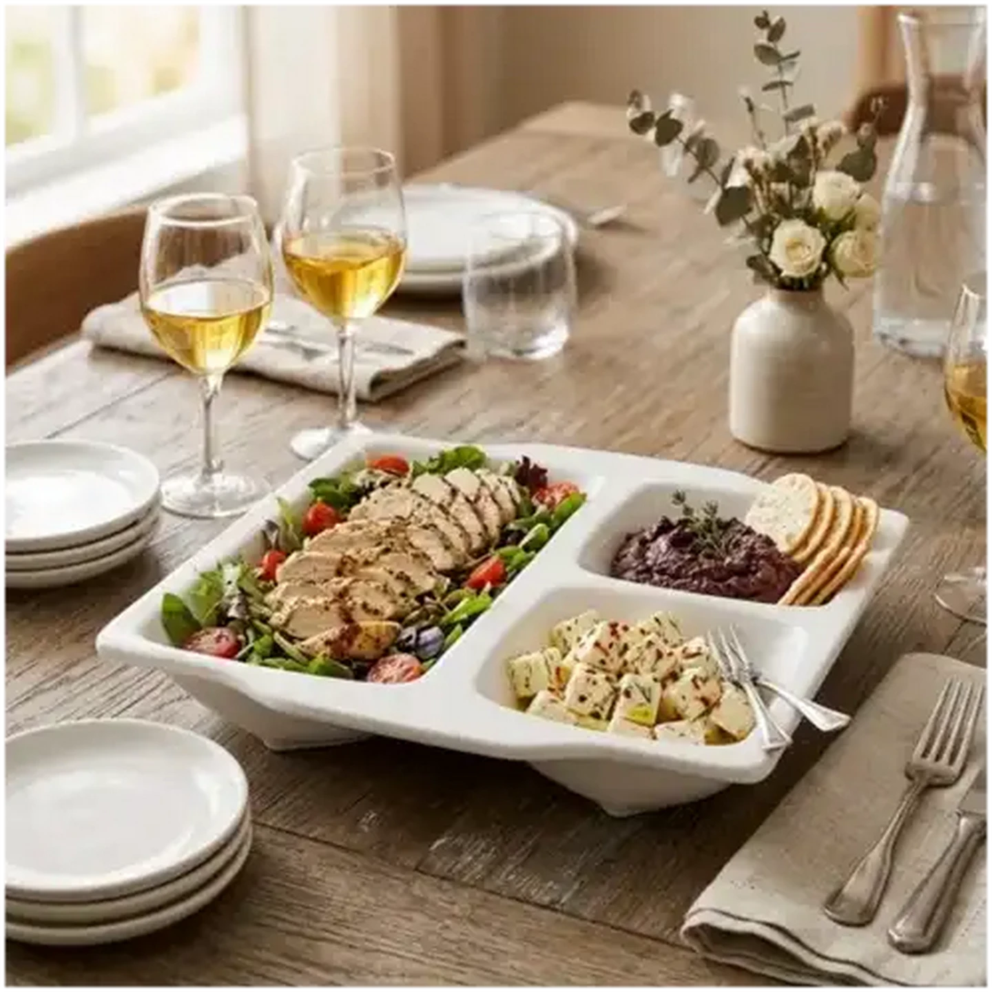 Checkers Sixty60 | Home Discovery Palma White 3 Section Serving
