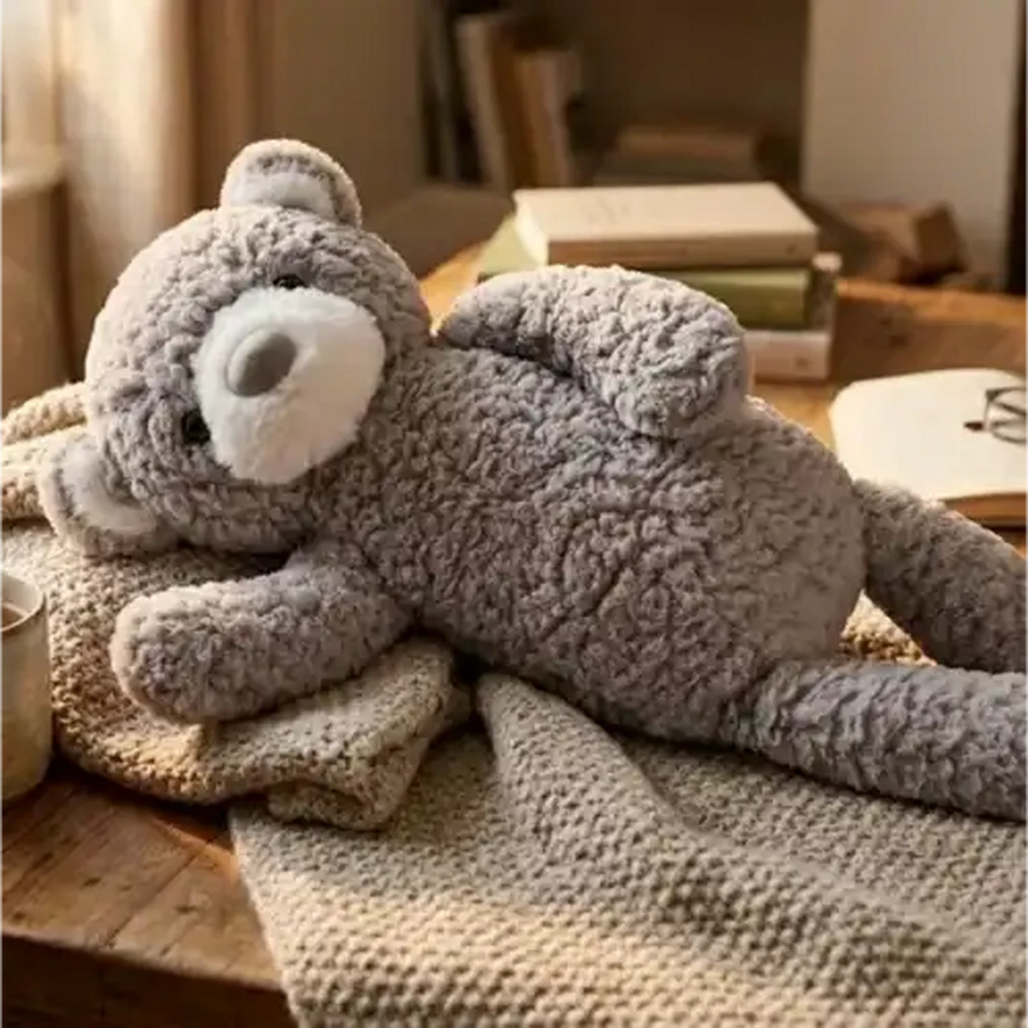 Image of TravelVac Plush Grey Microwaveable Bear