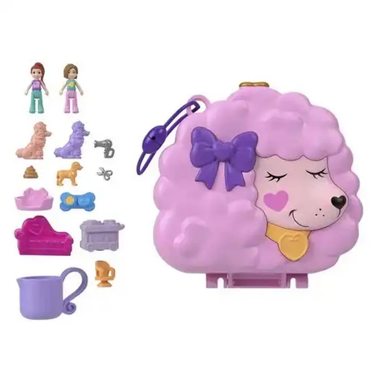 Image of Polly Pocket World Compact Playset With Dolls and Accessories (Type May Vary)