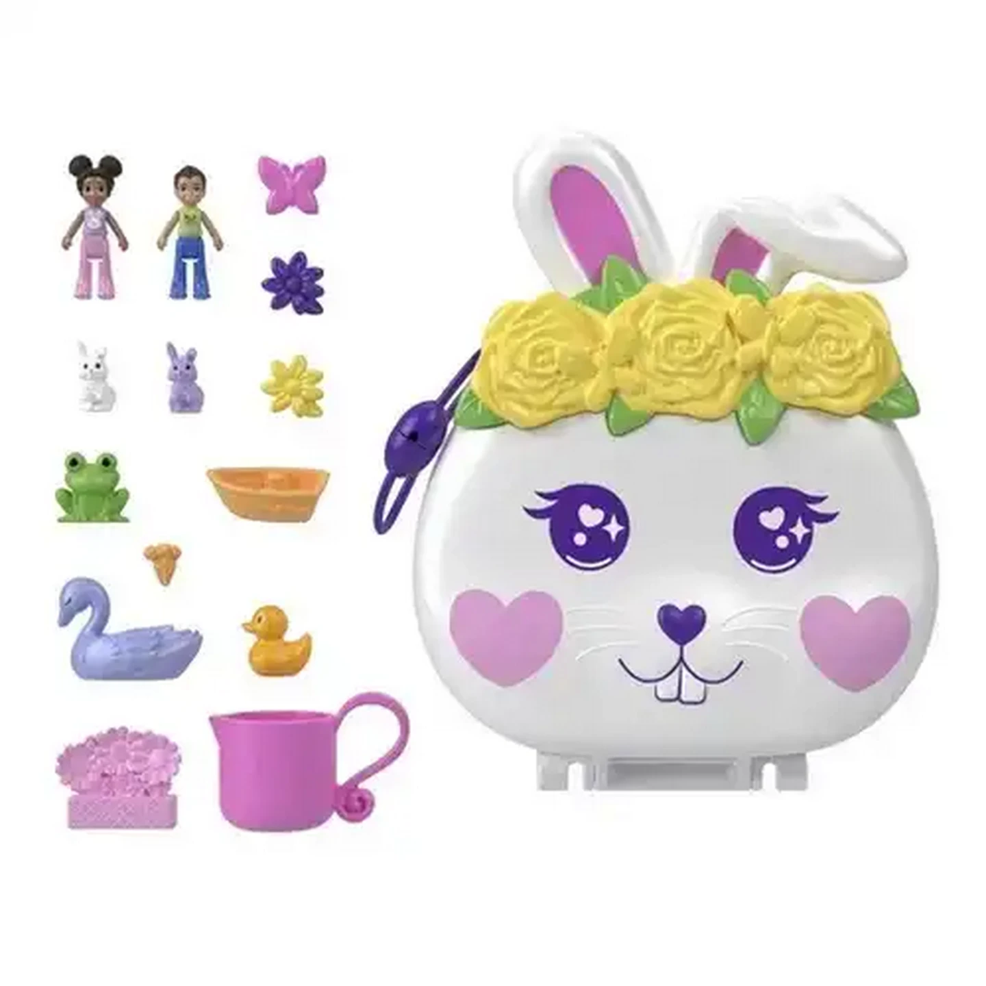 Image of Polly Pocket World Compact Playset With Dolls and Accessories (Type May Vary)