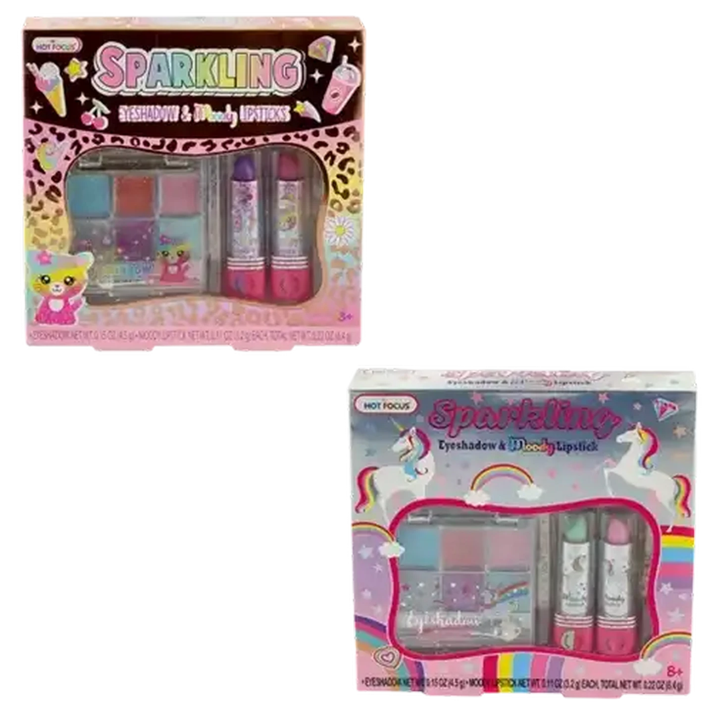 Image of Hot Focus Sparkling Eyeshadow & Moody Lipstick Set (Colour May Vary)