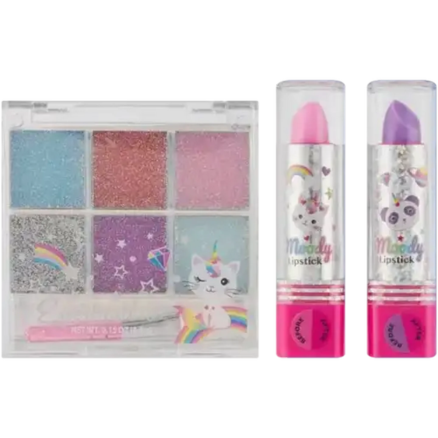 Image of Hot Focus Sparkling Eyeshadow & Moody Lipstick Set (Colour May Vary)