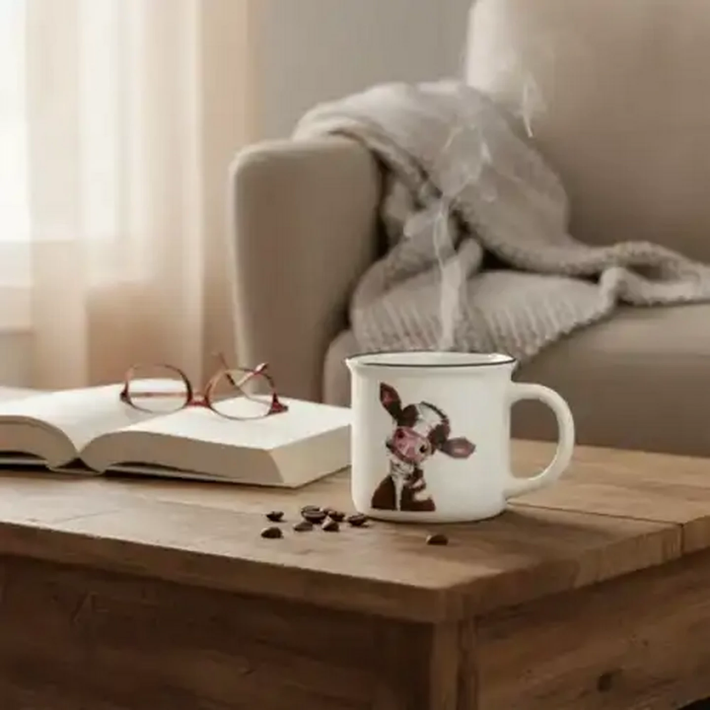 Image of Cows Coffee Mug 370ml (Design May Vary)