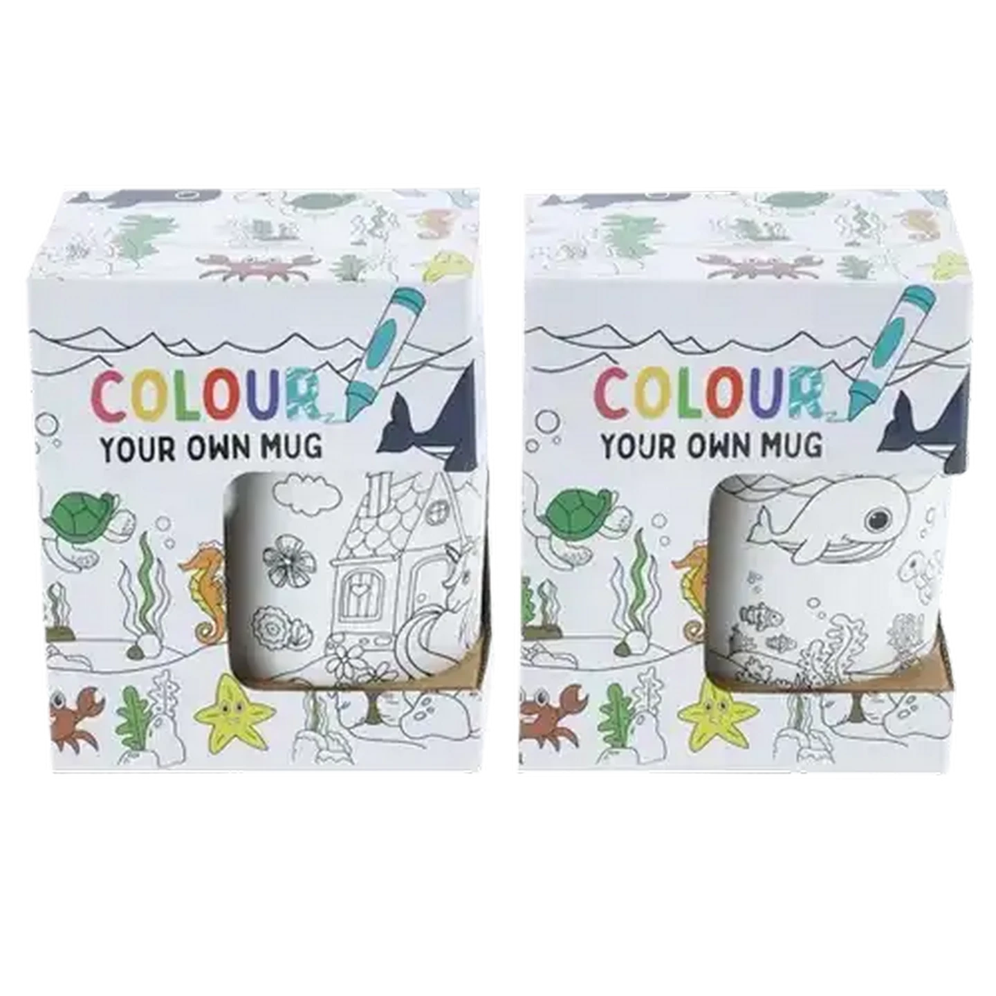 Image of Kids Colouring Coffee Mug 330ml (Print May Vary)