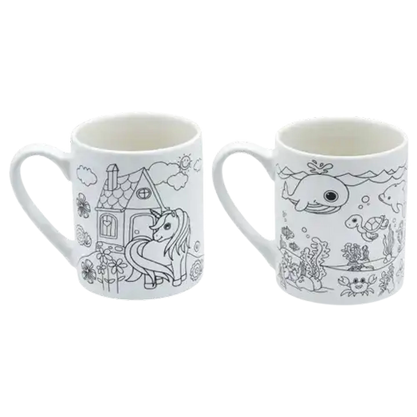 Image of Kids Colouring Coffee Mug 330ml (Print May Vary)