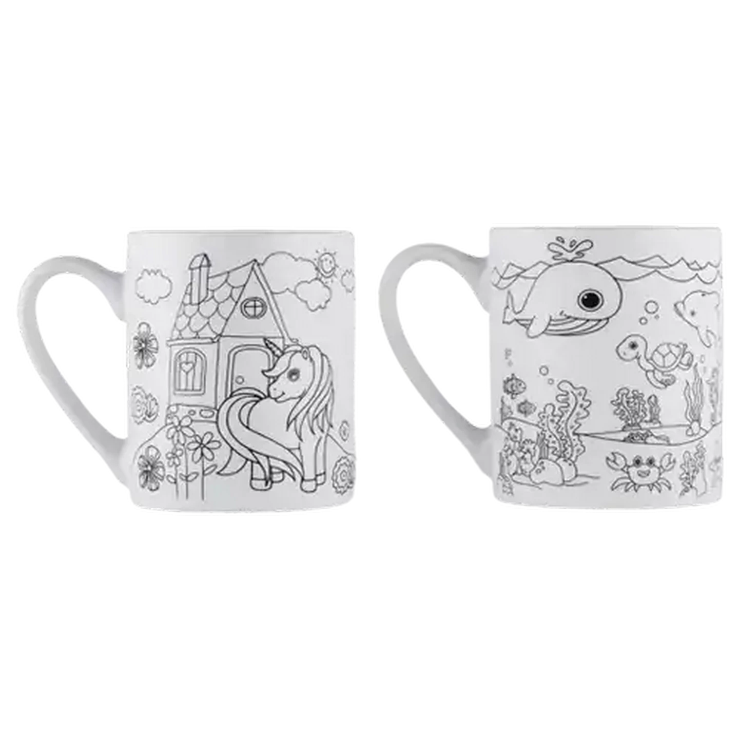 Image of Kids Colouring Coffee Mug 330ml (Print May Vary)