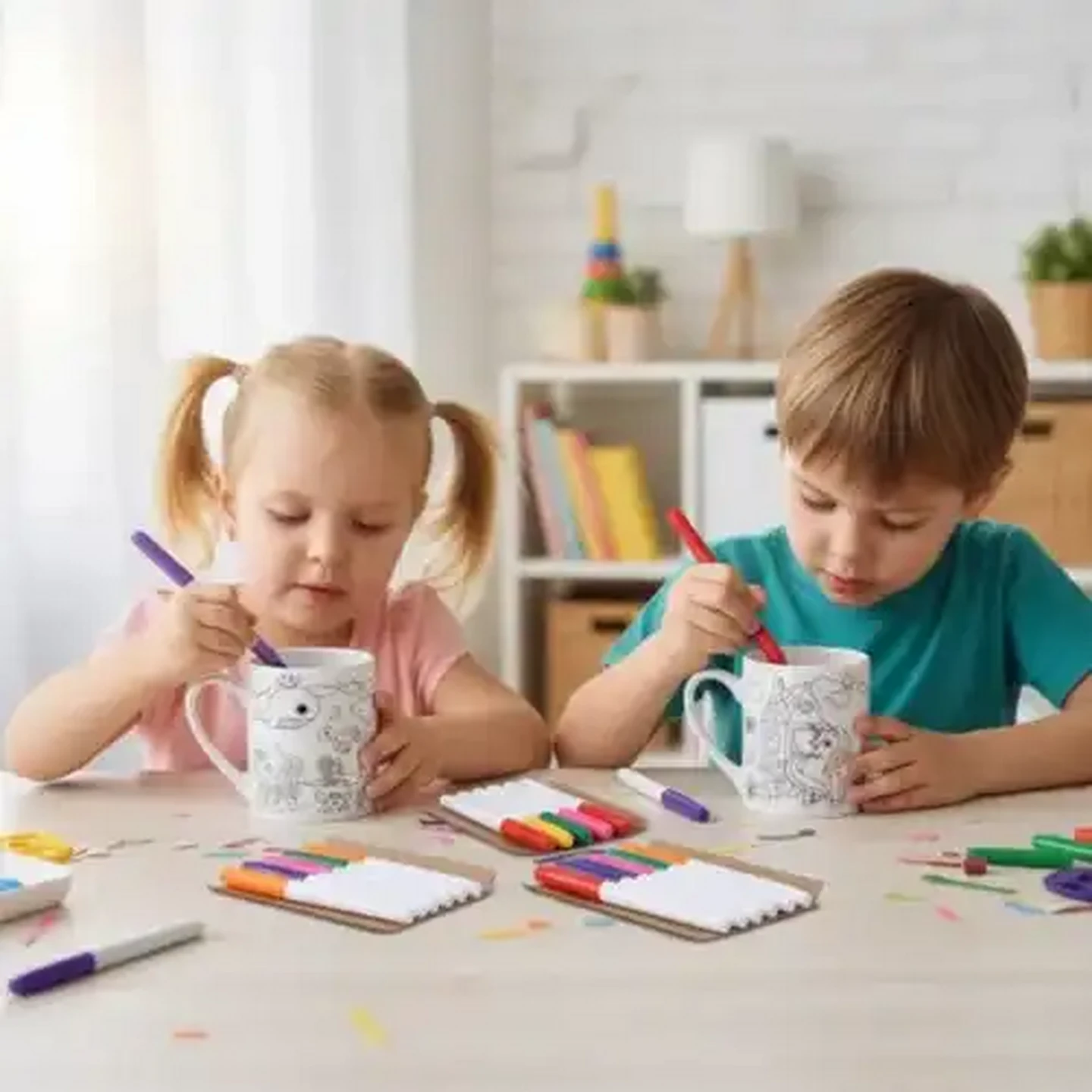 Image of Kids Colouring Coffee Mug 330ml (Print May Vary)