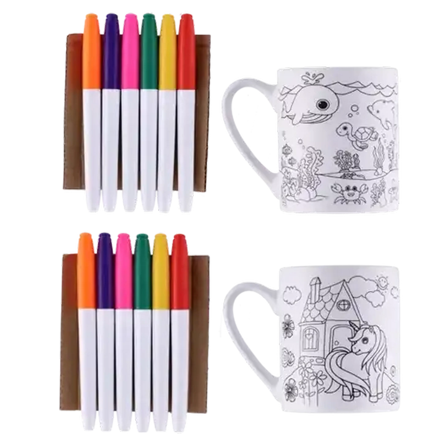 Image of Kids Colouring Coffee Mug 330ml (Print May Vary)