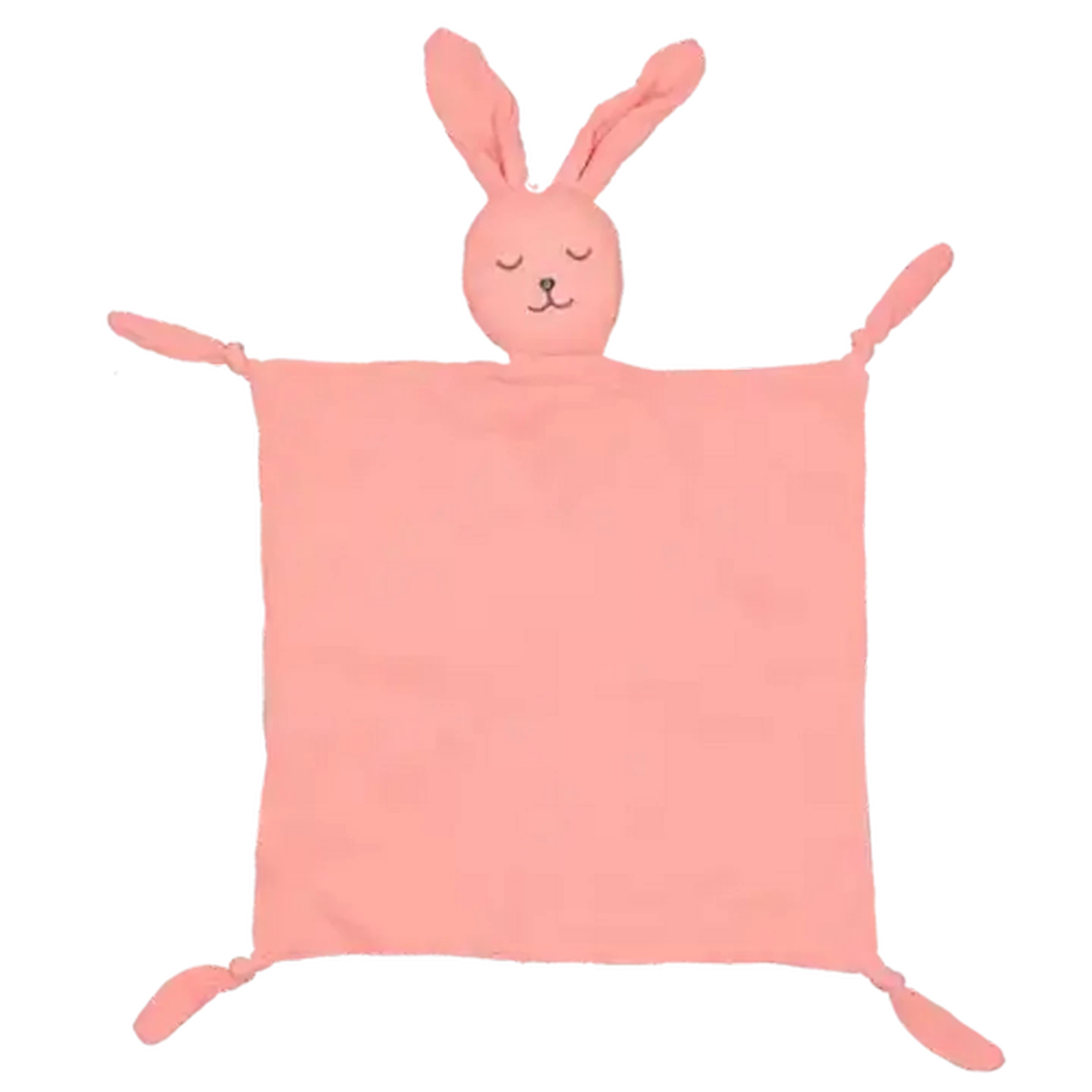 Image of Jolly Tots Muslin Bunny Cotton Comfort Blanket 29 x 29cm (Colour May Vary)