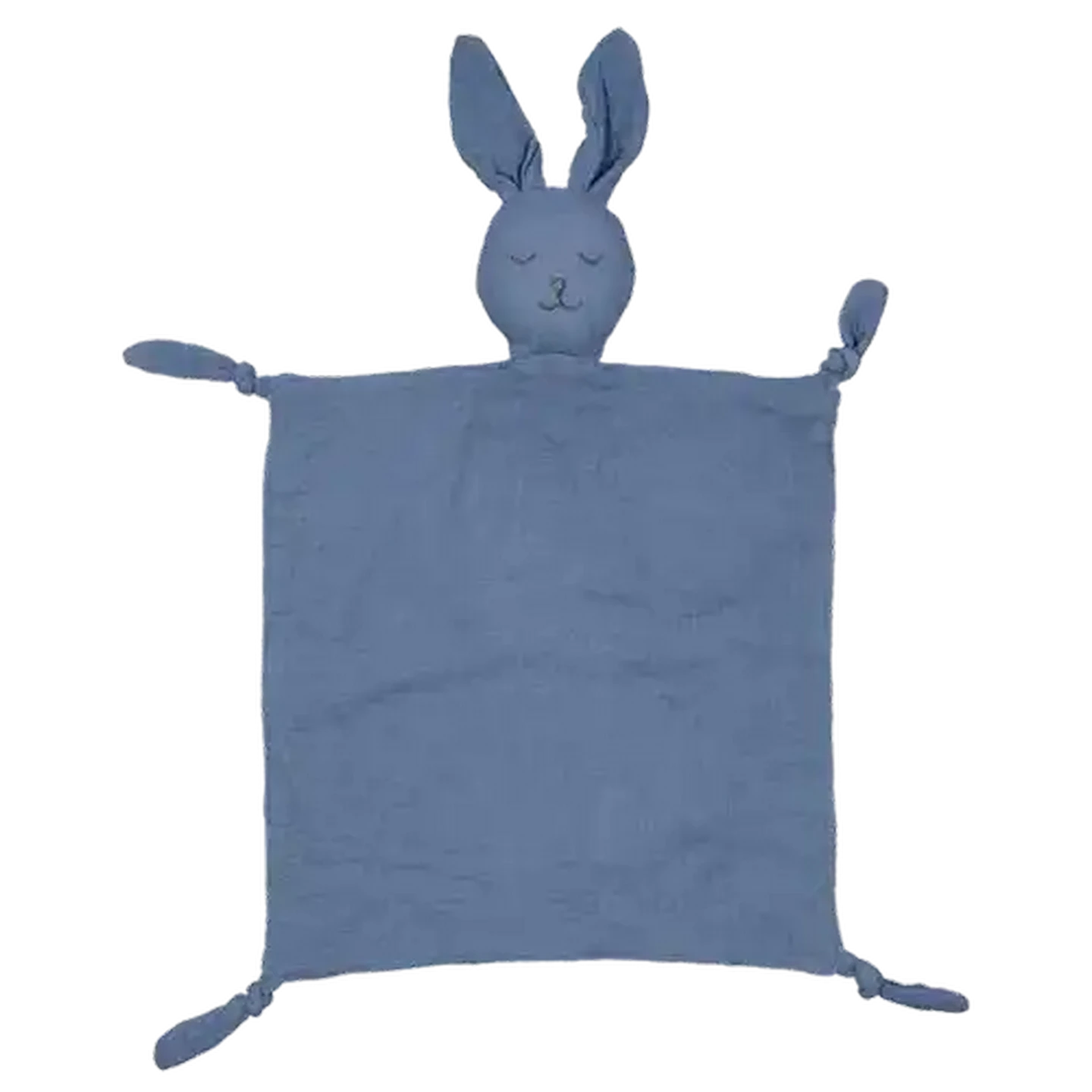 Image of Jolly Tots Muslin Bunny Cotton Comfort Blanket 29 x 29cm (Colour May Vary)