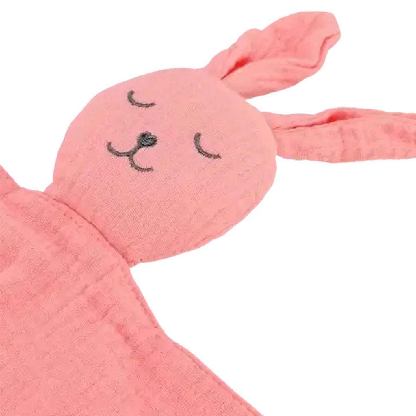 Image of Jolly Tots Muslin Bunny Cotton Comfort Blanket 29 x 29cm (Colour May Vary)