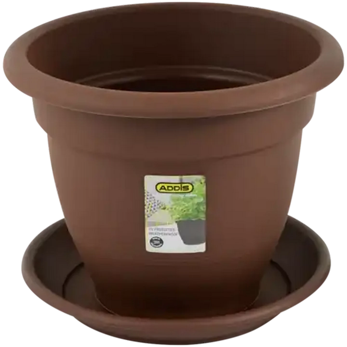 Image of ADDIS Chocolate Brown Venus Plant Pot 36cm