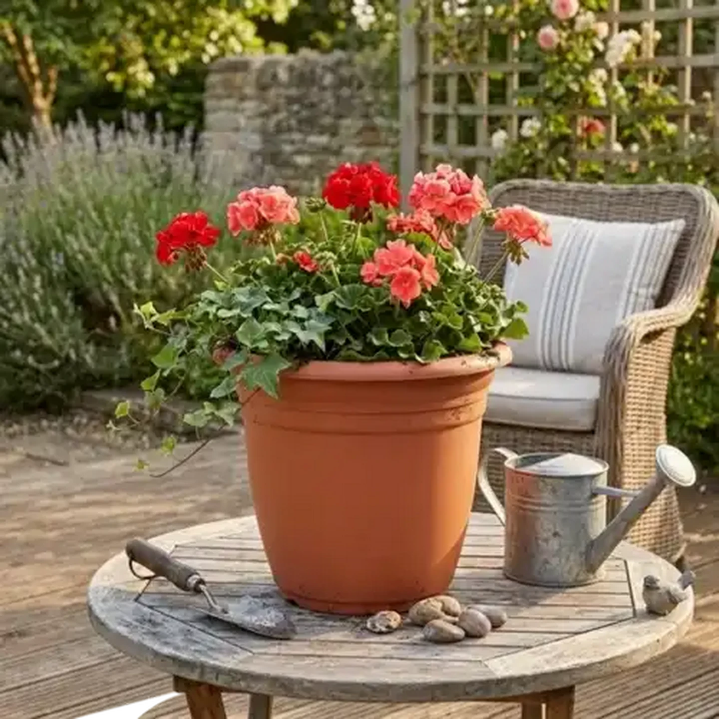 Image of Terracotta Plastic Flower Pot 30cm
