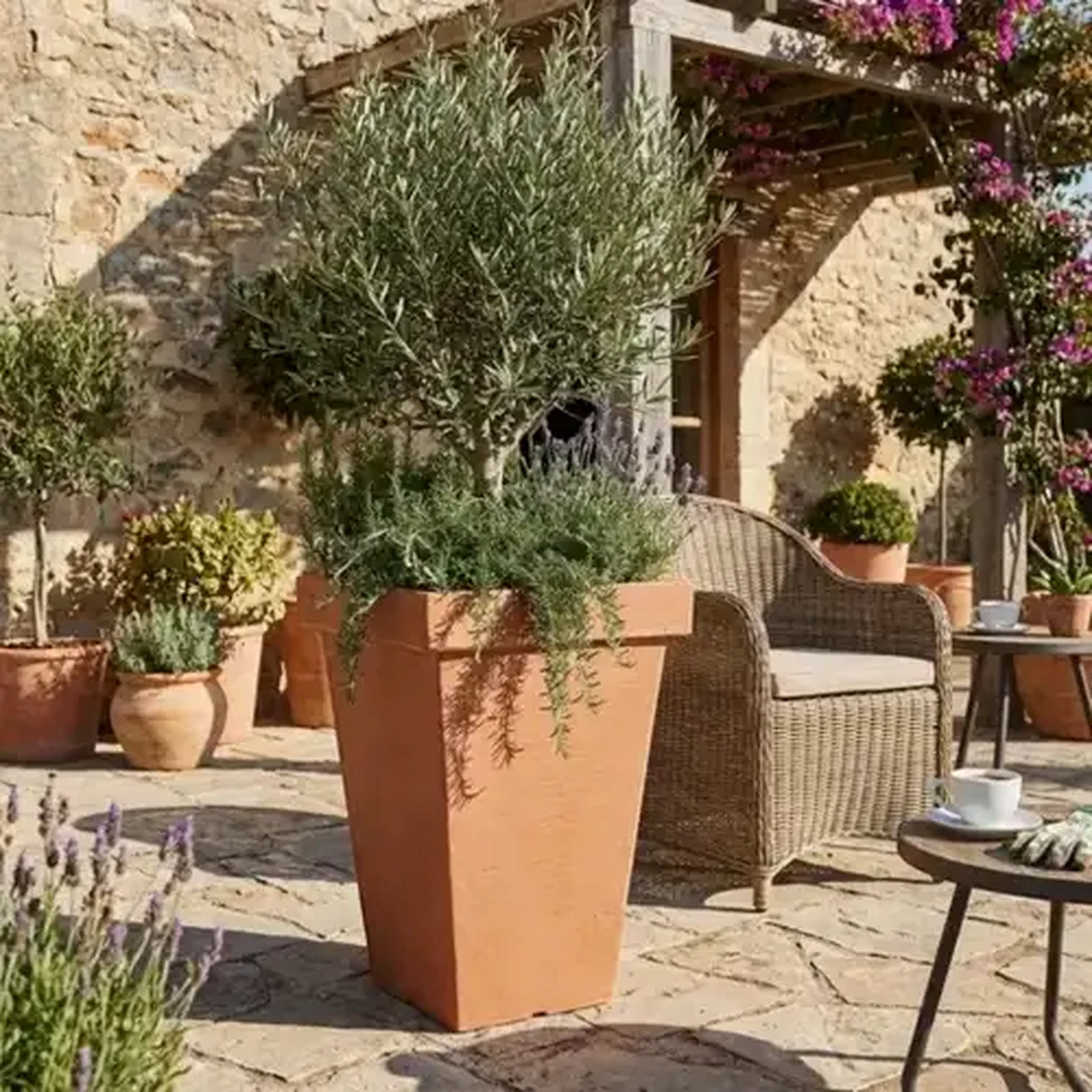 Image of ADDIS Sardinia Brown Mexican Garden Pot 45cm