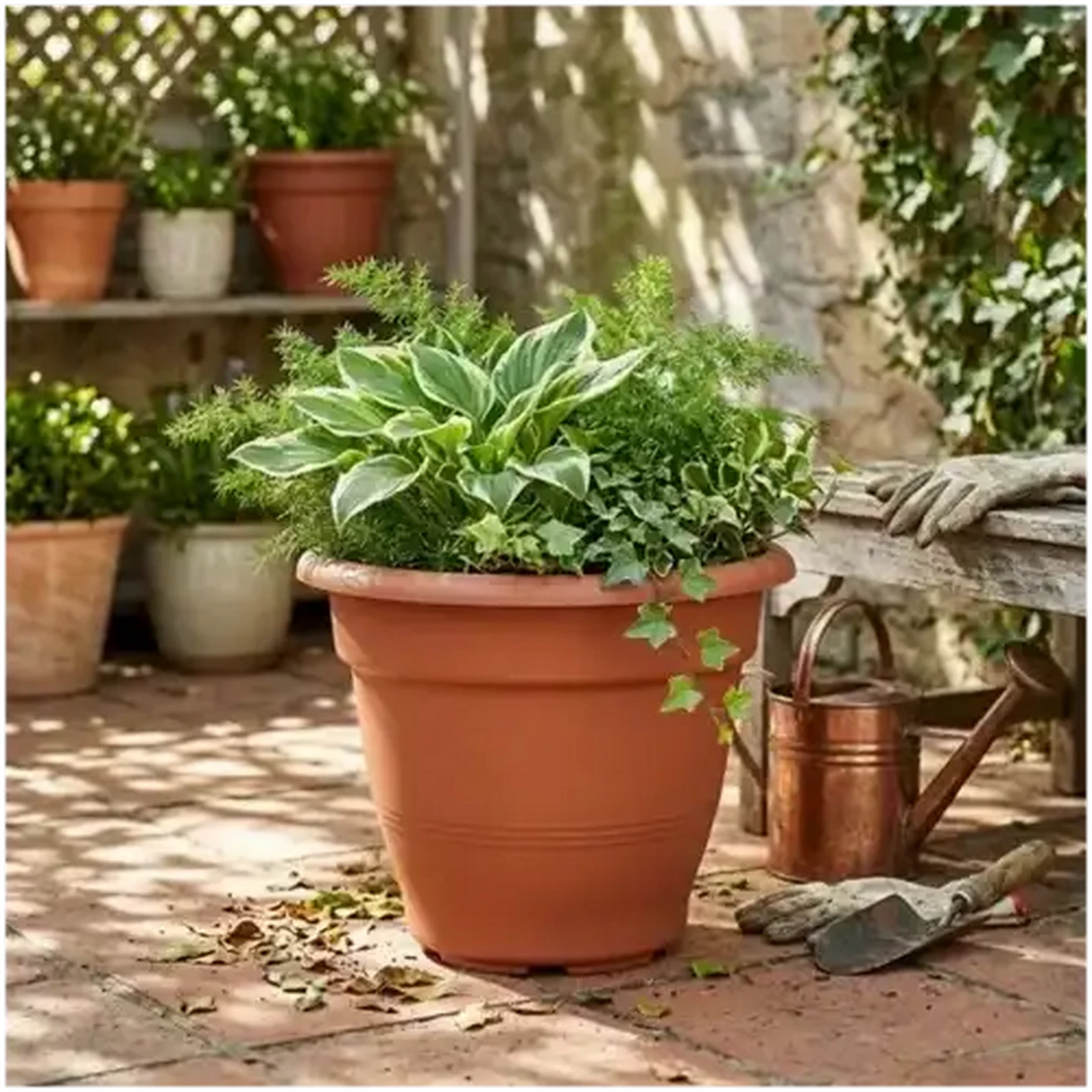 Image of ADDIS Venus Flower Pot 26cm (Chocbrown)
