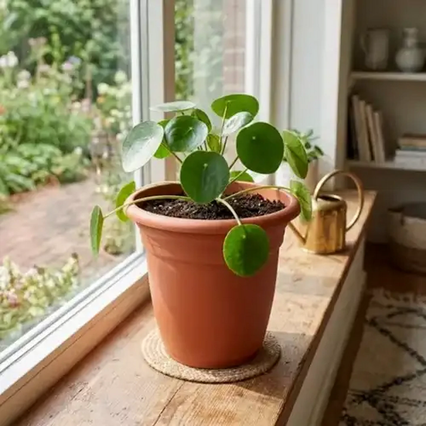 Image of Terracotta Plastic Flower Pot 21cm