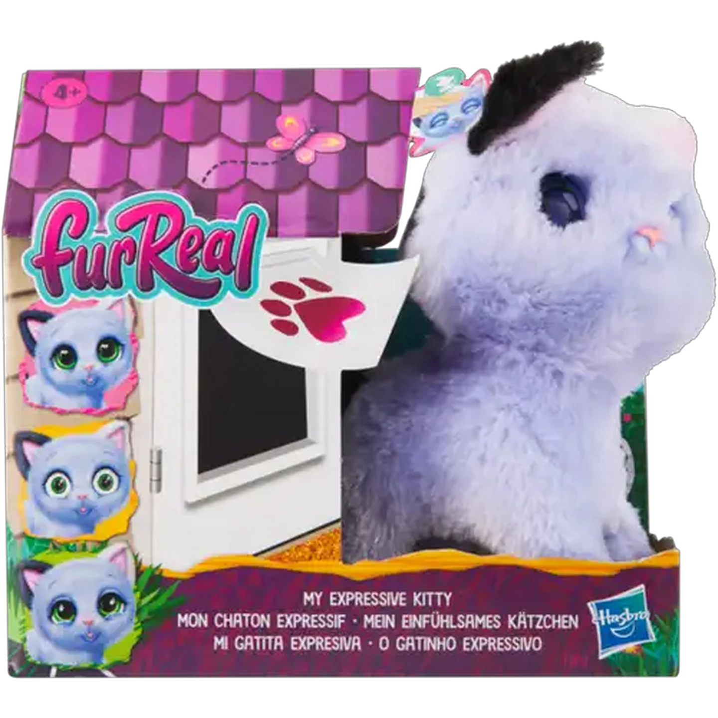 Image of FurReal My Expressive Kitty Interactive Kids Plush Toy