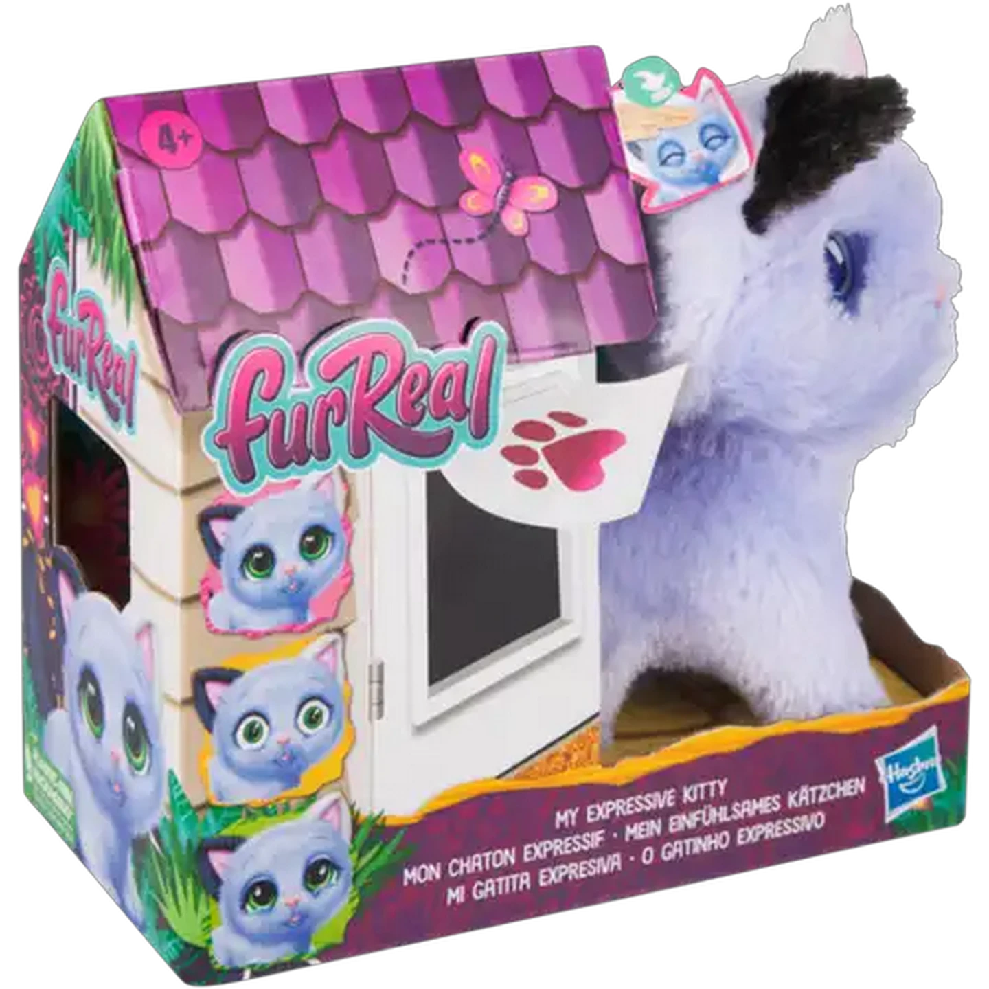 Image of FurReal My Expressive Kitty Interactive Kids Plush Toy