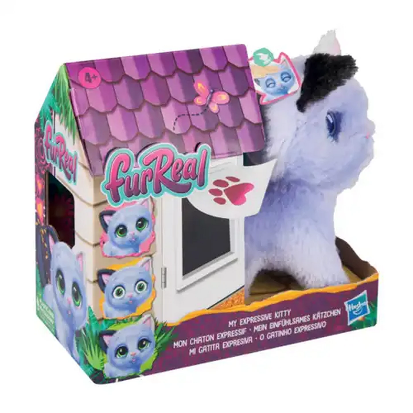 Image of FurReal My Expressive Kitty Interactive Kids Plush Toy