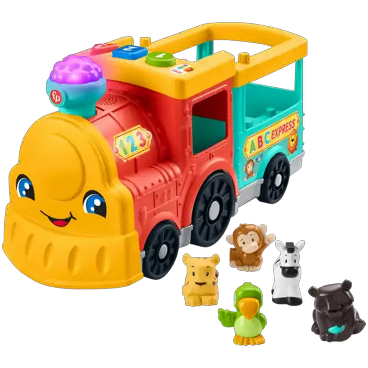 Image of Fisher-Price Little People Big ABC Animal Train Musical Push Toy