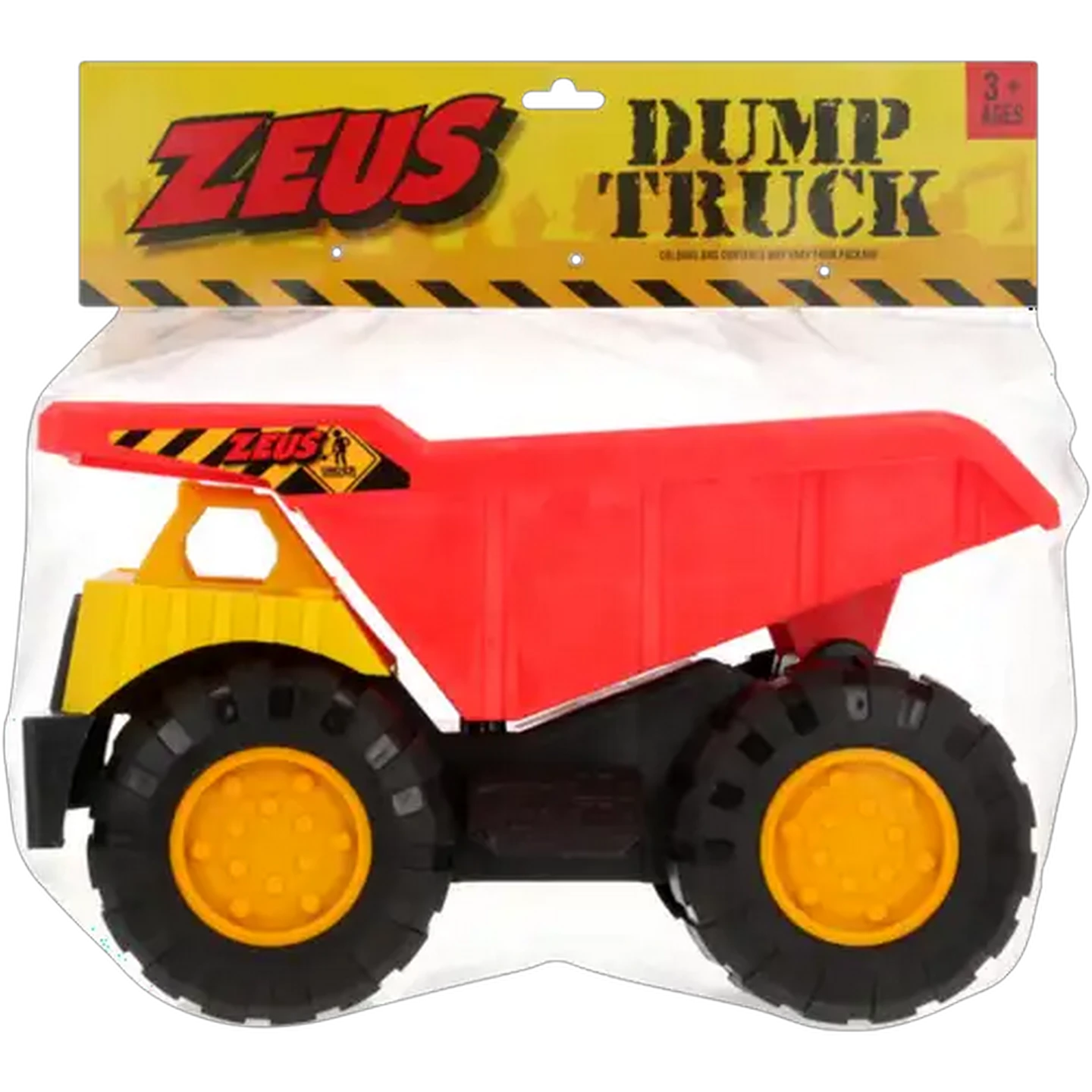 Image of Zeus Dump Truck Red/Yellow 36cm