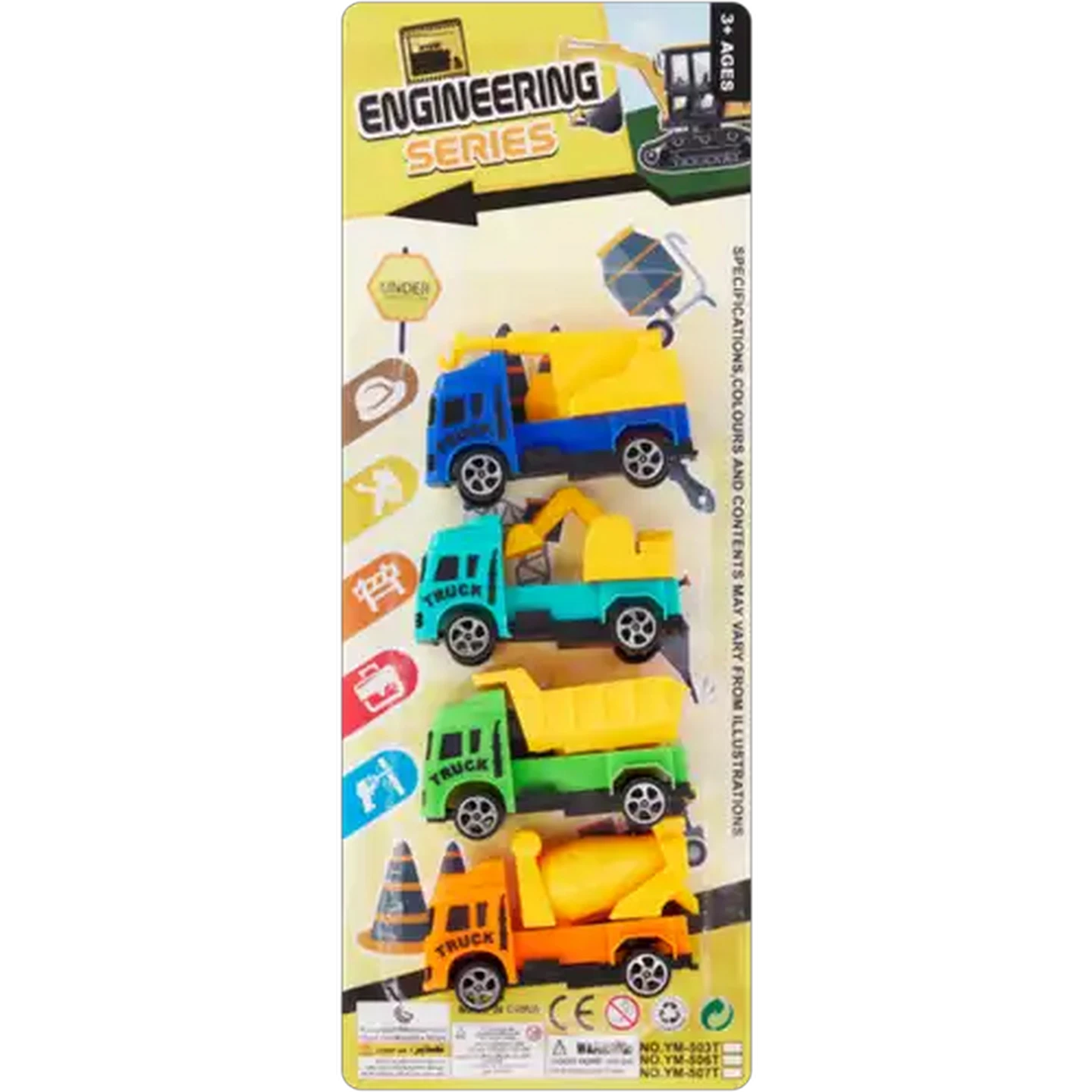 Image of Engineering Series Car Set 4-Pack