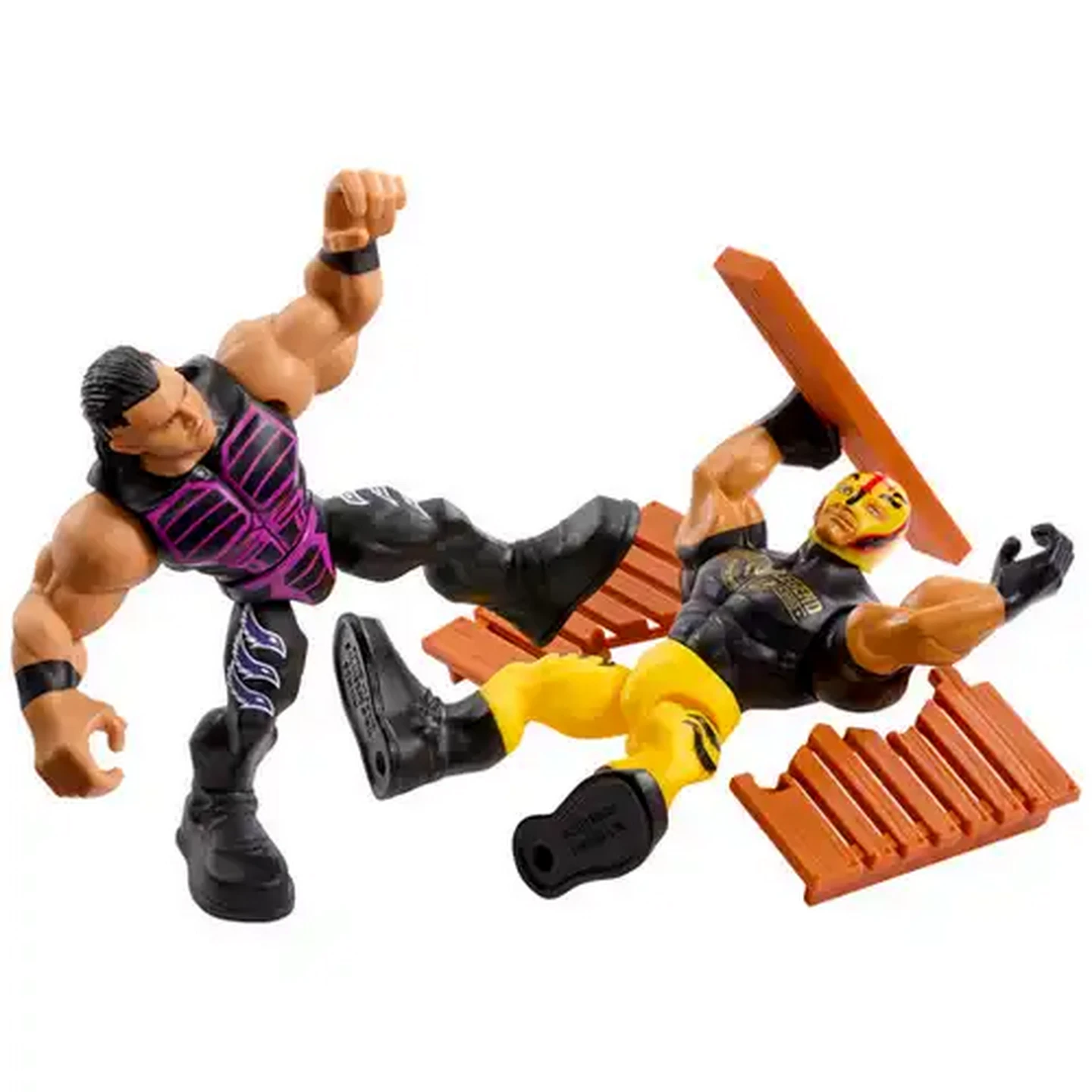 Image of WWE Knuckle Crunchers Action Figures & Accessories, 3.25-inch Collectibles with Bone-Crunching Sounds (Styles May Vary)