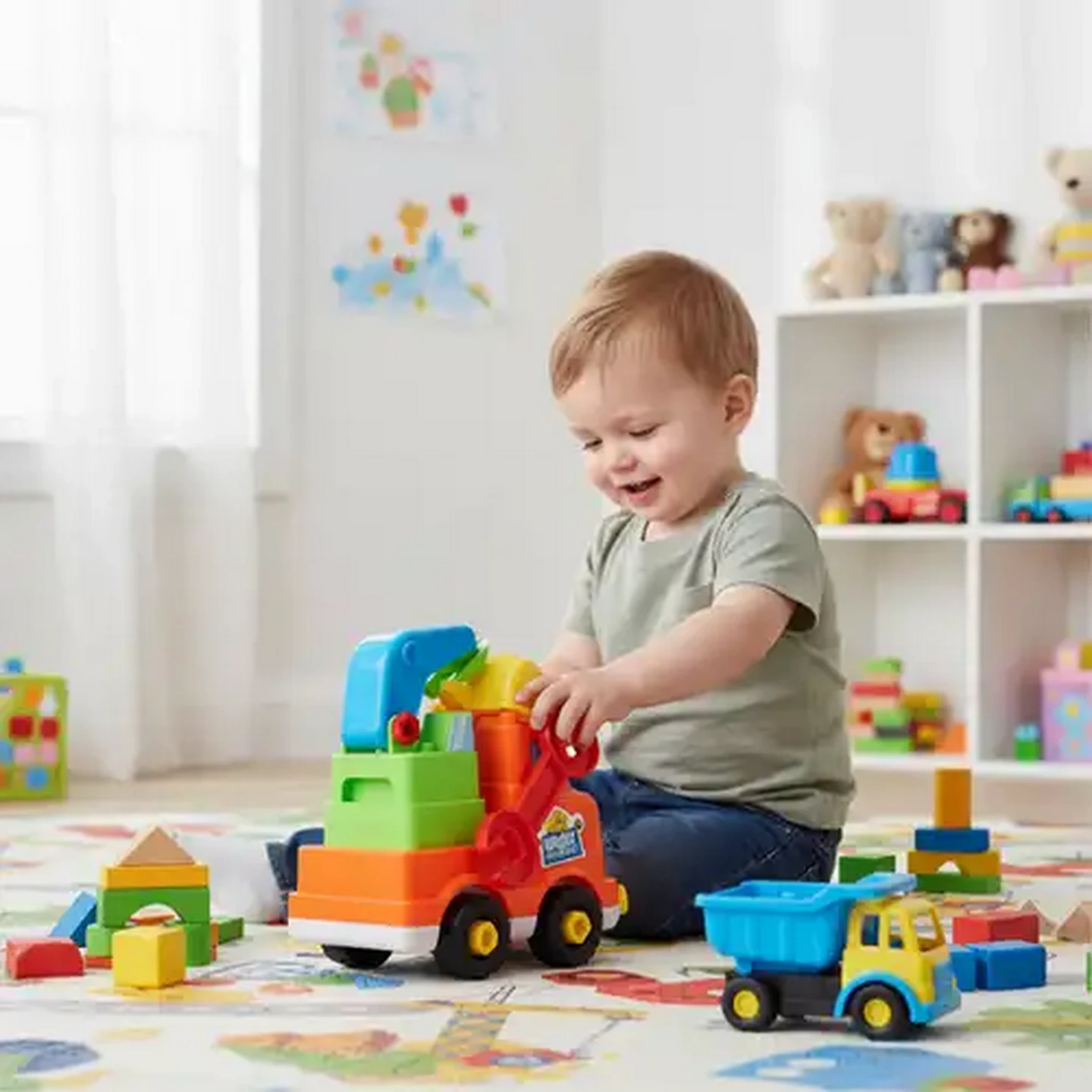 Image of Jolly Tots Construction Truck (Type May Vary)