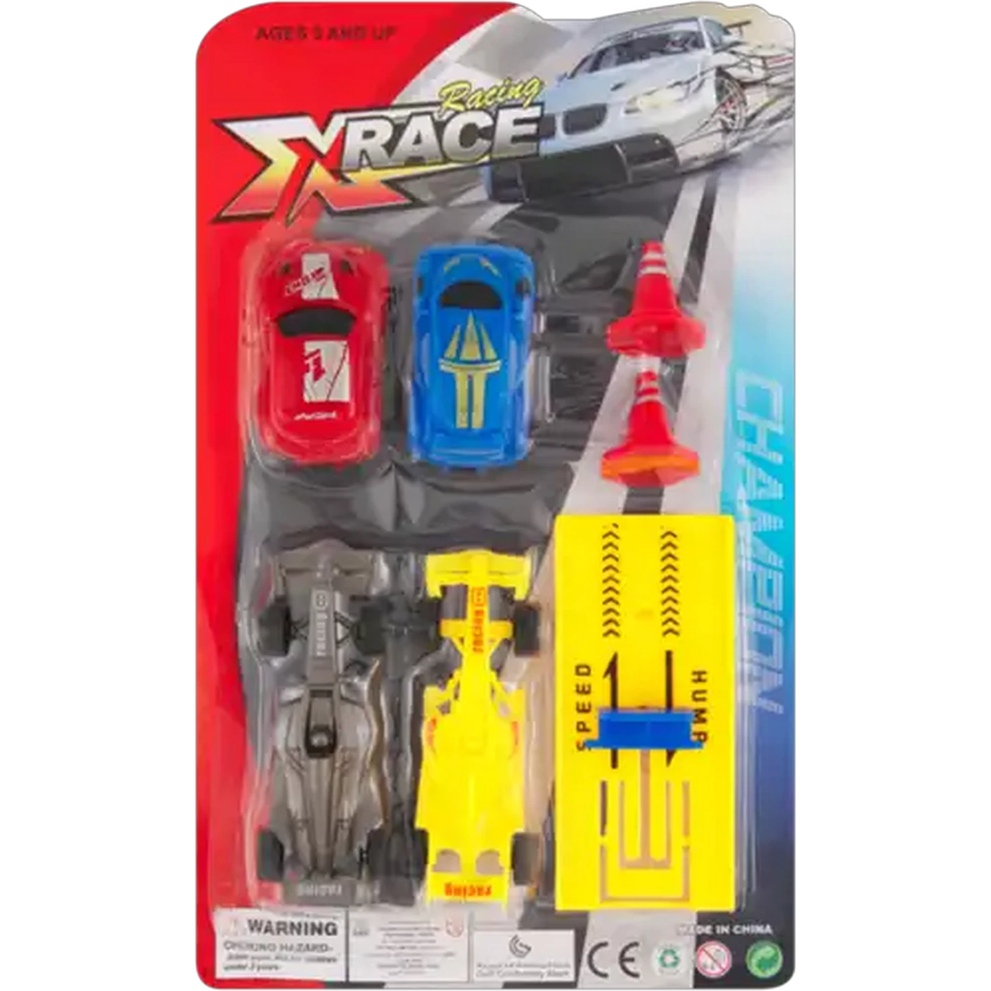 Image of Racing Cars with Launcher Set 7 Piece