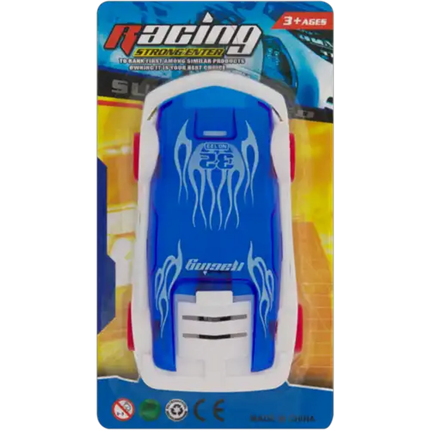 Image of Friction Racing Car Toy 14cm (Colour May Vary)